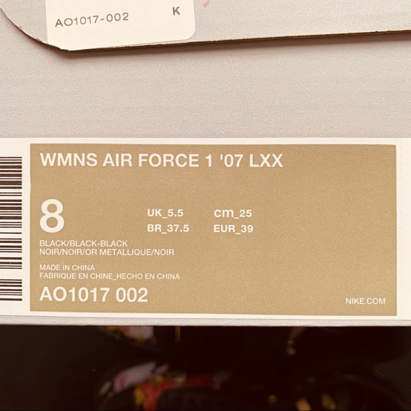 Women’s floral Air Force 1’s Size 8 NWT - Picture 5 of 8